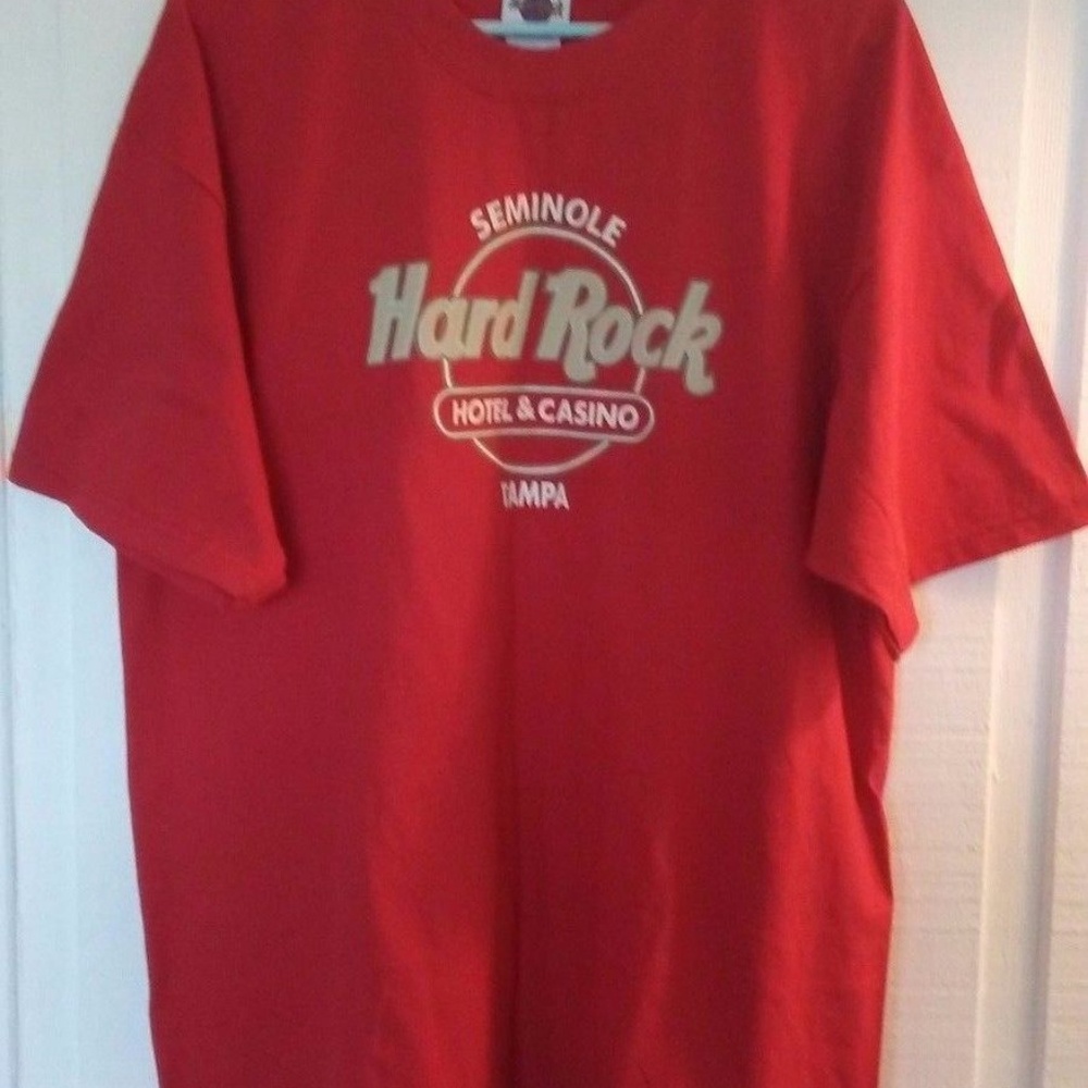 Hard Rock Memorbillia XL Men's T Shirt Red Comfort